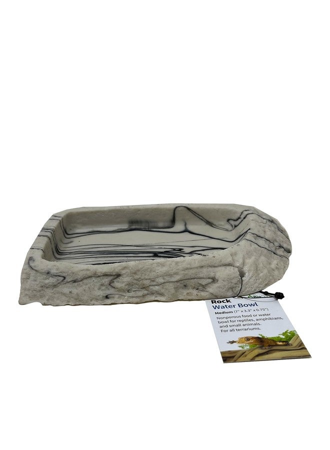 BIODUDE The Bio Dude Medium Rock Water Bowl - Looks Natural and Easy to Clean! Great for Small Snakes, Lizards, Frogs and Tarantulas - Image 1
